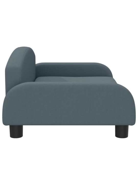 Pelíšek pro psy tmavě šedý 70 x 45 x 30 cm textil
