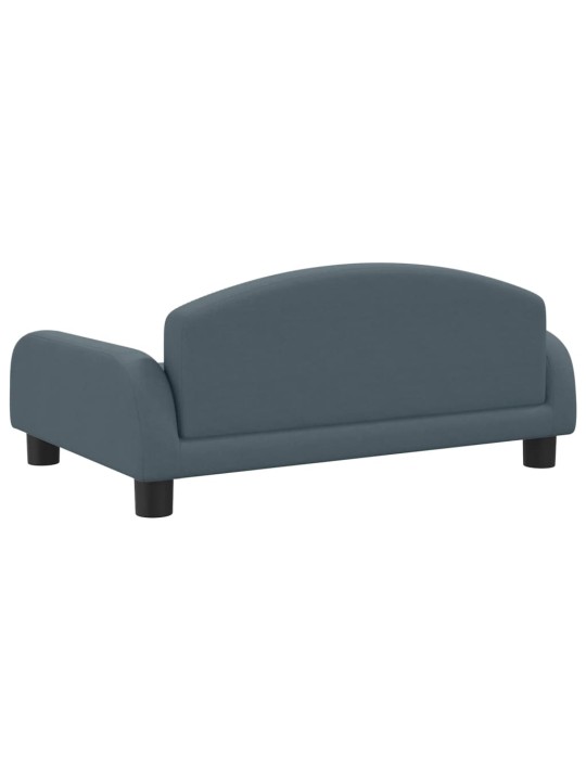 Pelíšek pro psy tmavě šedý 70 x 45 x 30 cm textil