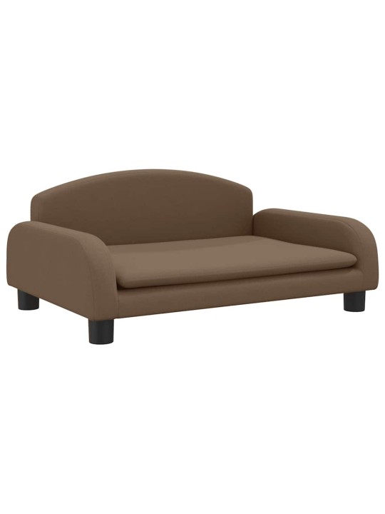 Pelíšek pro psy hnědý 70 x 45 x 30 cm textil