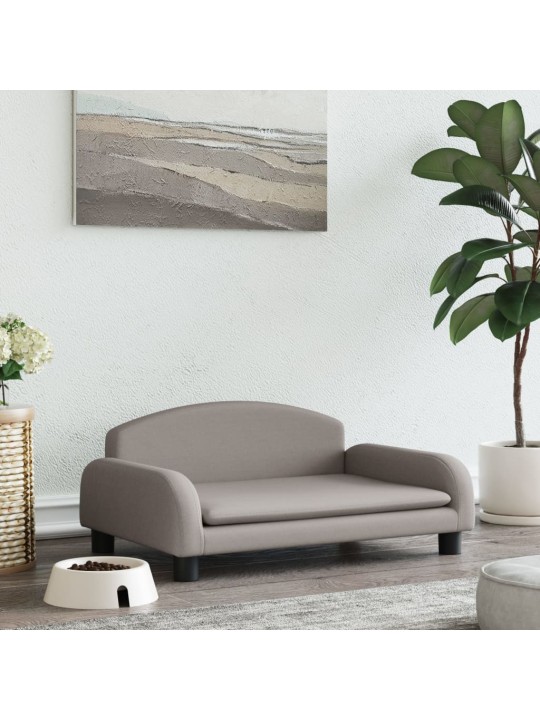Pelíšek pro psy taupe 70 x 45 x 30 cm textil