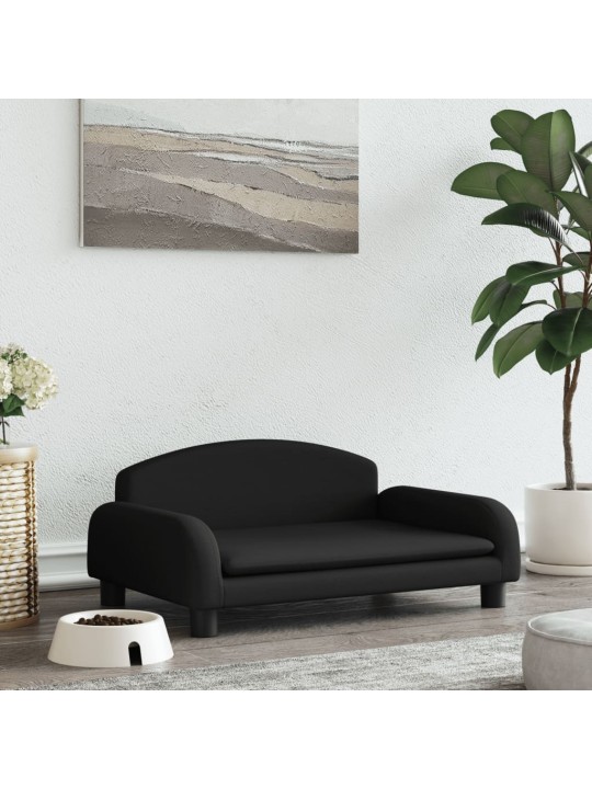 Pelíšek pro psy černý 70 x 45 x 30 cm textil
