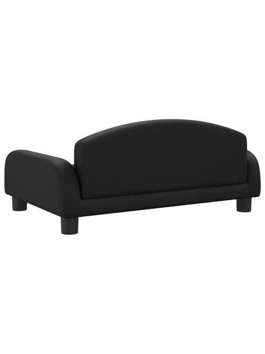 Pelíšek pro psy černý 70 x 45 x 30 cm umělá kůže