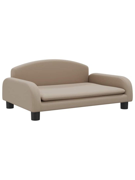 Pelíšek pro psy cappuccino 70 x 45 x 30 cm umělá kůže