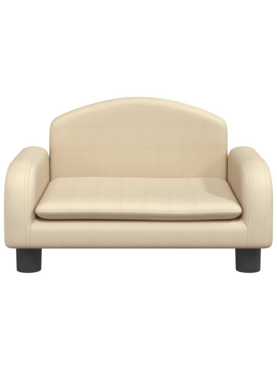 Pelíšek pro psy krémový 50 x 40 x 30 cm textil