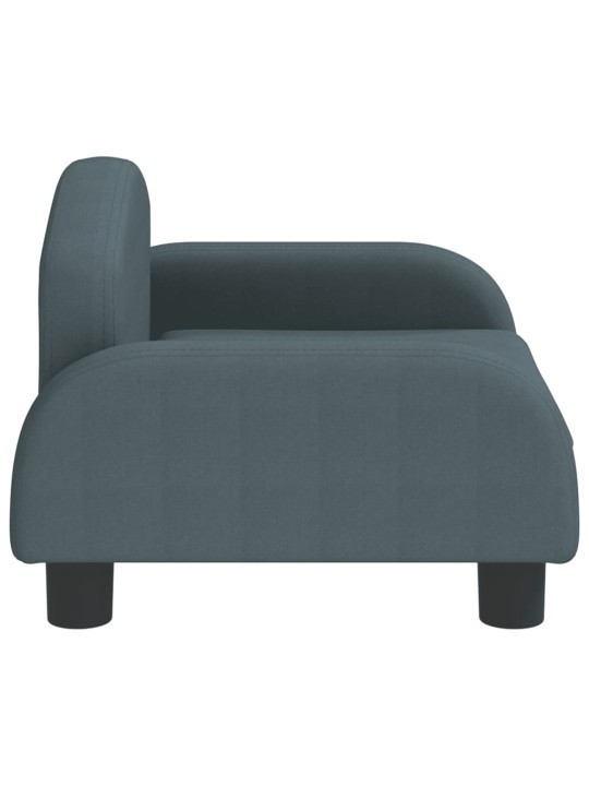 Pelíšek pro psy tmavě šedý 50 x 40 x 30 cm textil
