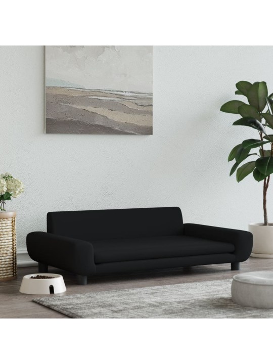 Pelíšek pro psy černý 100 x 54 x 33 cm samet