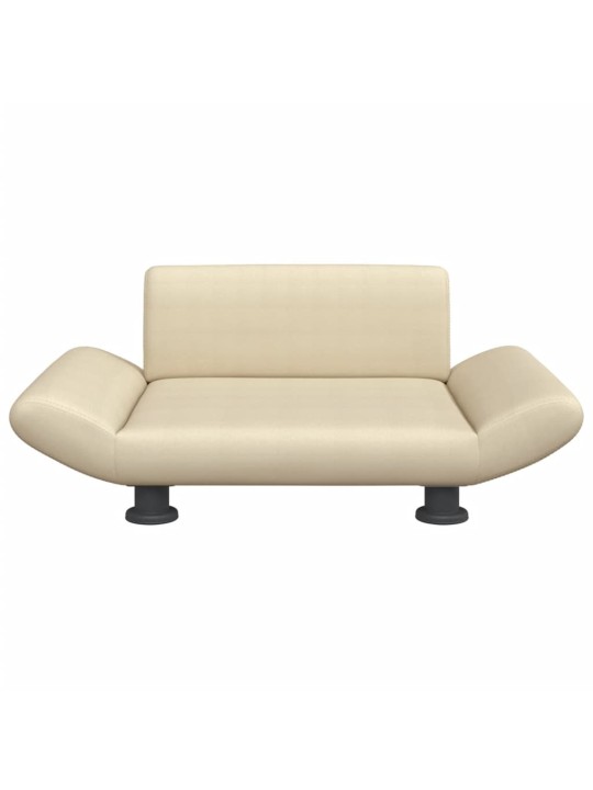 Pelíšek pro psy krémový 70 x 45 x 28 cm textil