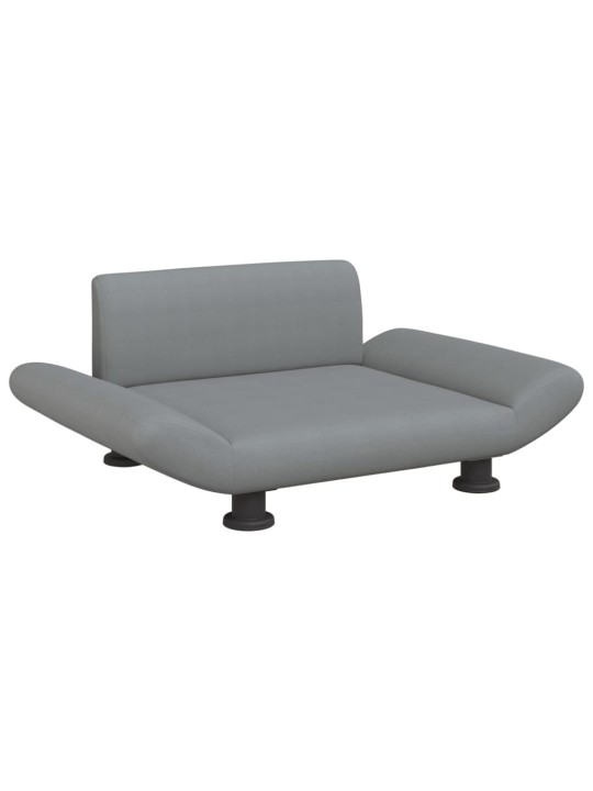 Pelíšek pro psy světle šedý 70 x 45 x 28 cm textil