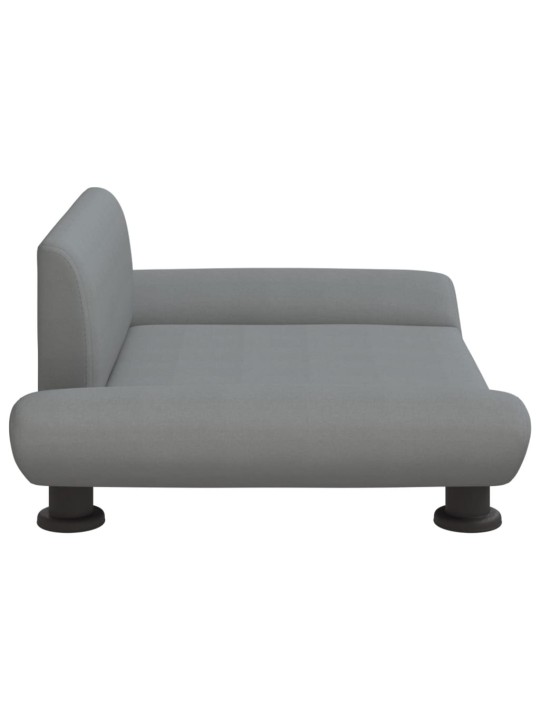 Pelíšek pro psy světle šedý 70 x 45 x 28 cm textil