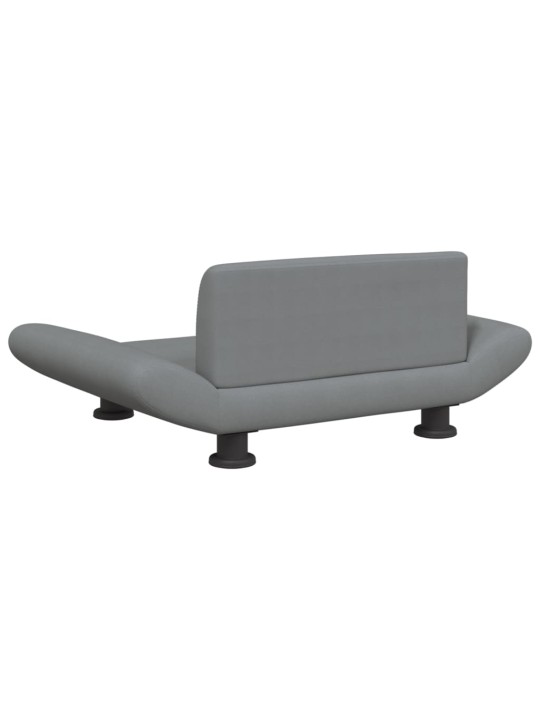 Pelíšek pro psy světle šedý 70 x 45 x 28 cm textil