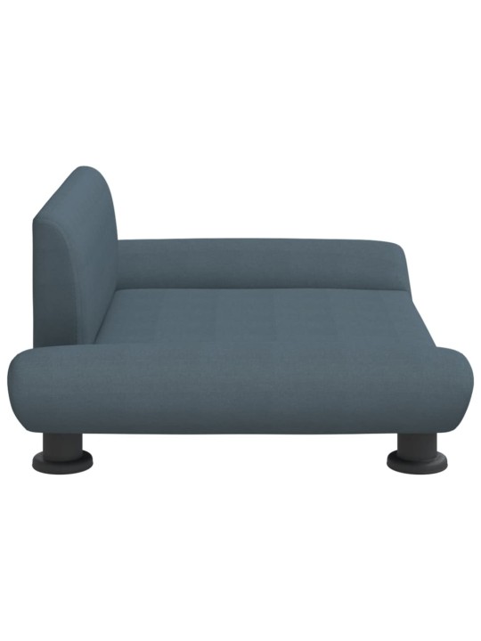 Pelíšek pro psy tmavě šedý 70 x 45 x 28 cm textil
