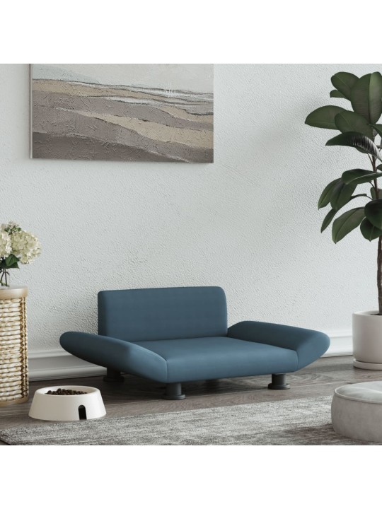 Pelíšek pro psy tmavě šedý 70 x 45 x 28 cm textil