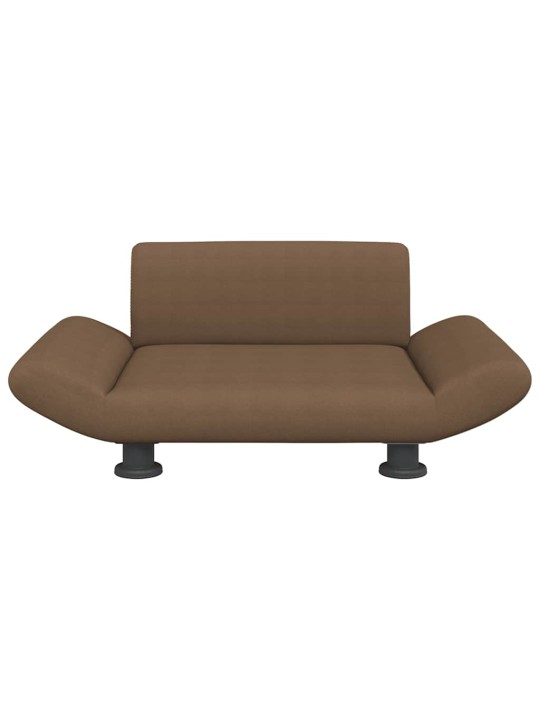 Pelíšek pro psy hnědý 70 x 45 x 28 cm textil