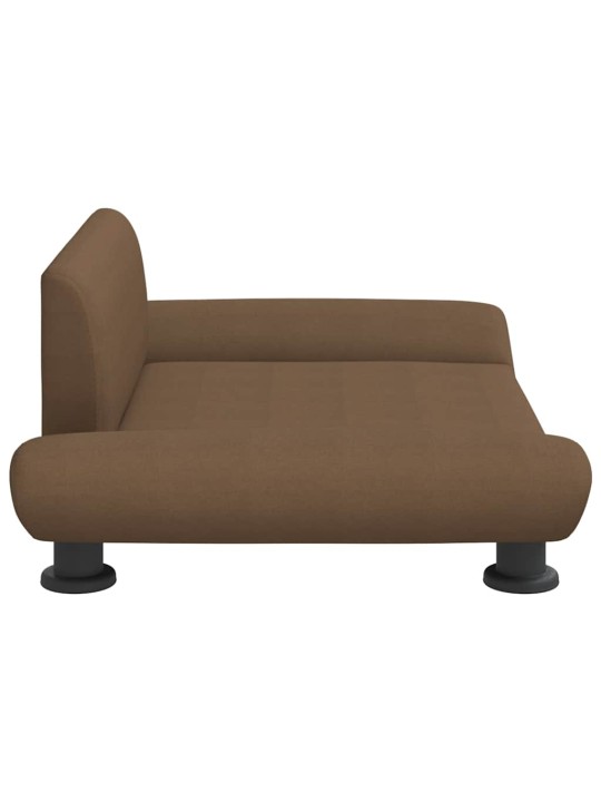 Pelíšek pro psy hnědý 70 x 45 x 28 cm textil