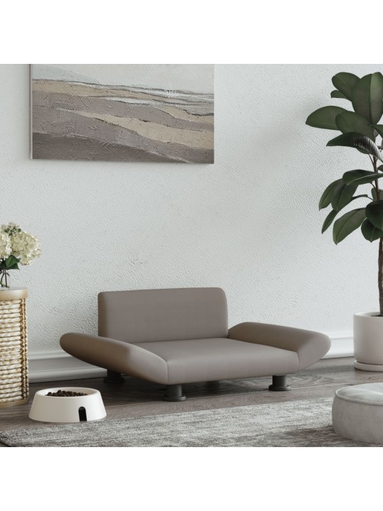 Pelíšek pro psy taupe 70 x 45 x 28 cm textil