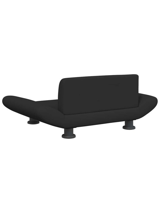 Pelíšek pro psy černý 70 x 45 x 28 cm textil