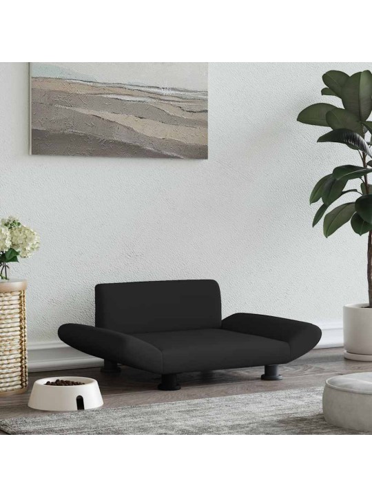 Pelíšek pro psy černý 70 x 45 x 28 cm textil