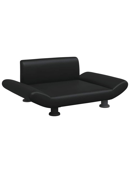 Pelíšek pro psy černý 70 x 45 x 28 cm umělá kůže