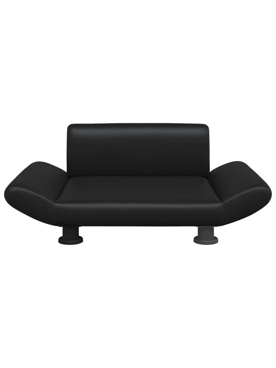 Pelíšek pro psy černý 70 x 45 x 28 cm umělá kůže