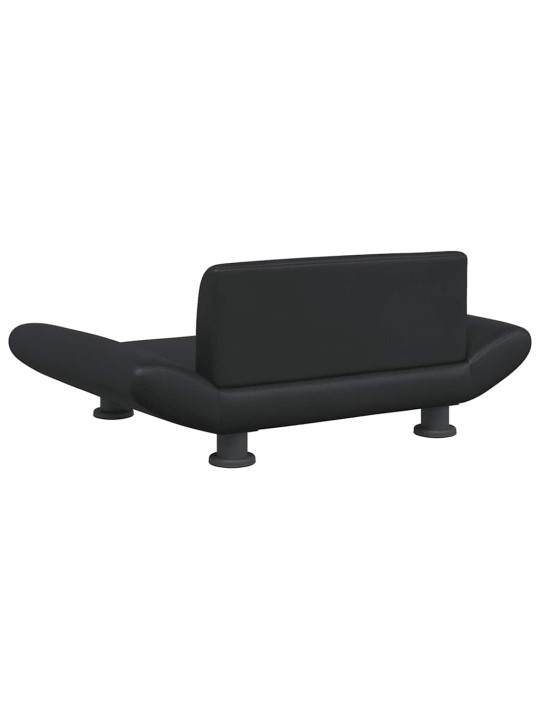 Pelíšek pro psy černý 70 x 45 x 28 cm umělá kůže