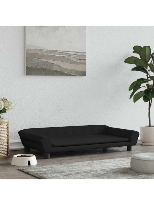 Pelíšek pro psy černý 100 x 50 x 21 cm samet