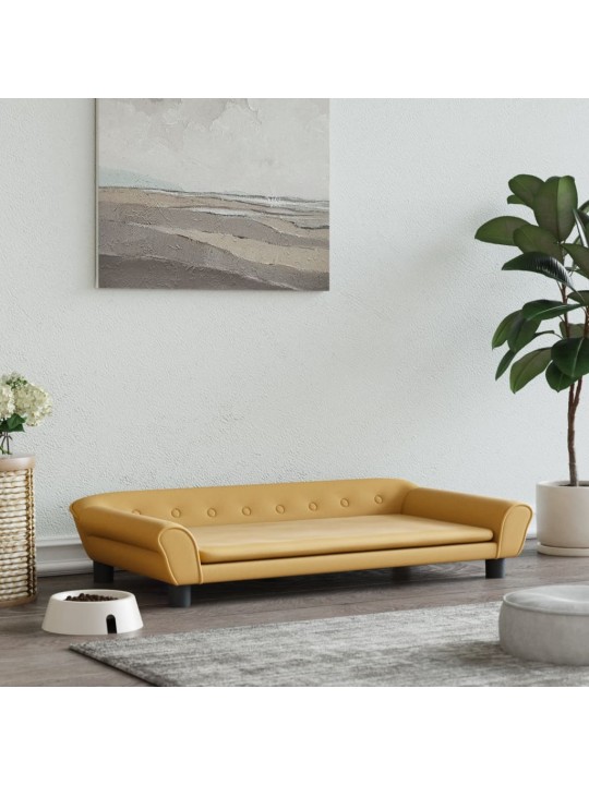 Pelíšek pro psy hnědý 100 x 50 x 21 cm samet