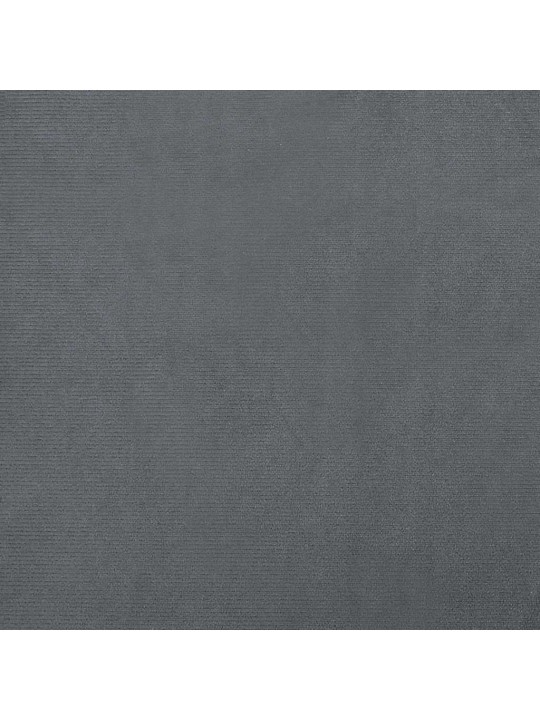 Pelíšek pro psy tmavě šedý 70 x 48 x 22 cm samet