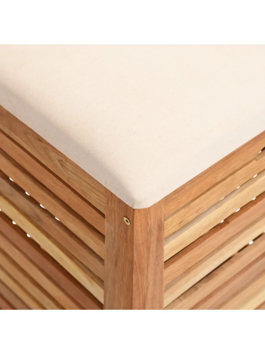 Koupelnová stolička 40,5 x 40,5 x 56 cm masivní ořechové dřevo