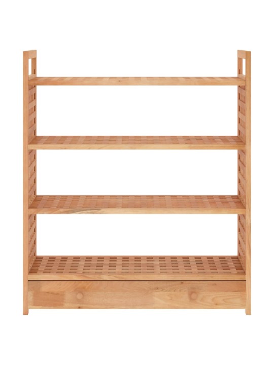 Botník se zásuvkou 70 x 27 x 81 cm masivní ořechové dřevo