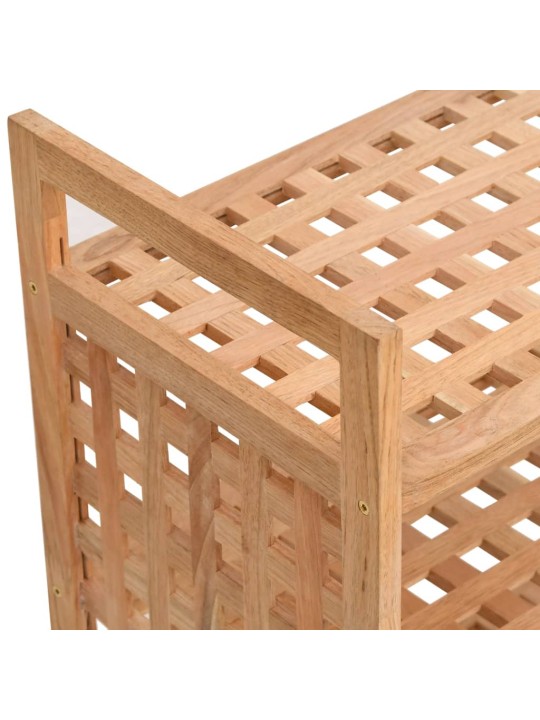 Botník se zásuvkou 70 x 27 x 81 cm masivní ořechové dřevo