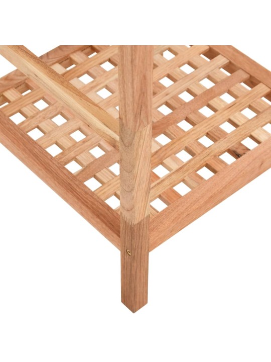 Koupelnová police 35,5 x 35,5 x 112,5 cm masivní ořechové dřevo