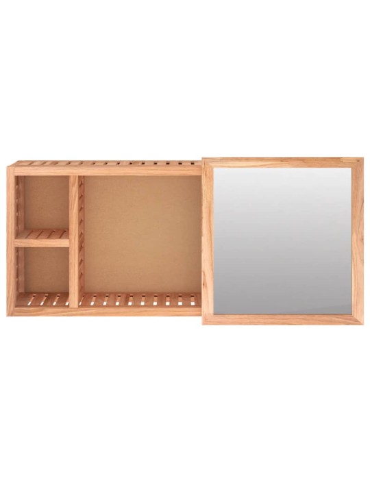 Zrcadlová skříňka 80 x 17 x 34 cm masivní ořechové dřevo