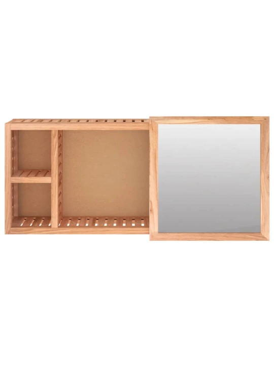 Zrcadlová skříňka 80 x 17 x 34 cm masivní ořechové dřevo