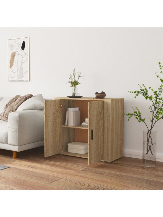 Příborník dub sonoma 80x33x70 cm kompozitní dřevo