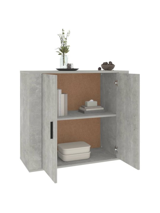 Příborník betonově šedý 80x33x70 cm kompozitní dřevo