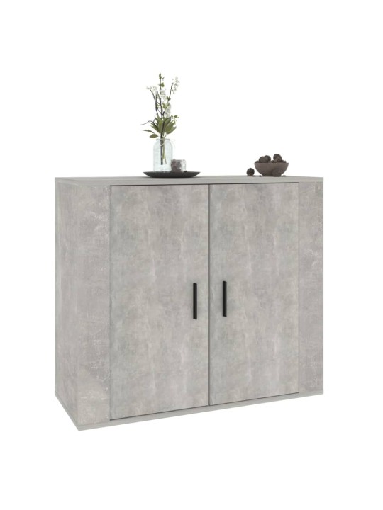 Příborník betonově šedý 80x33x70 cm kompozitní dřevo