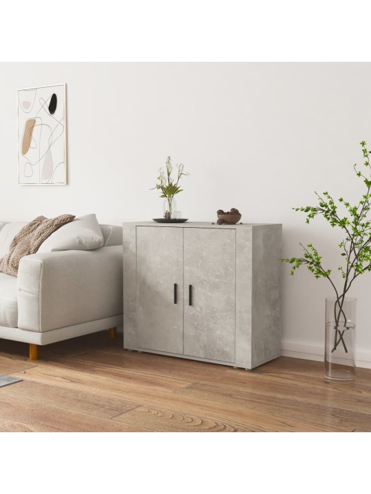 Příborník betonově šedý 80x33x70 cm kompozitní dřevo