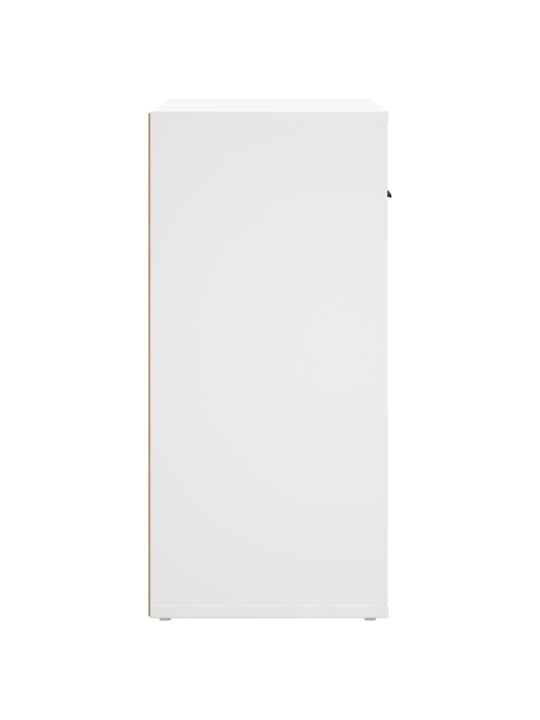 Příborník bílý 80 x 33 x 70 cm kompozitní dřevo