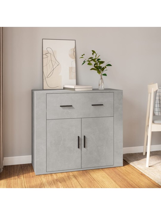 Příborník betonově šedý 80x33x70 cm kompozitní dřevo