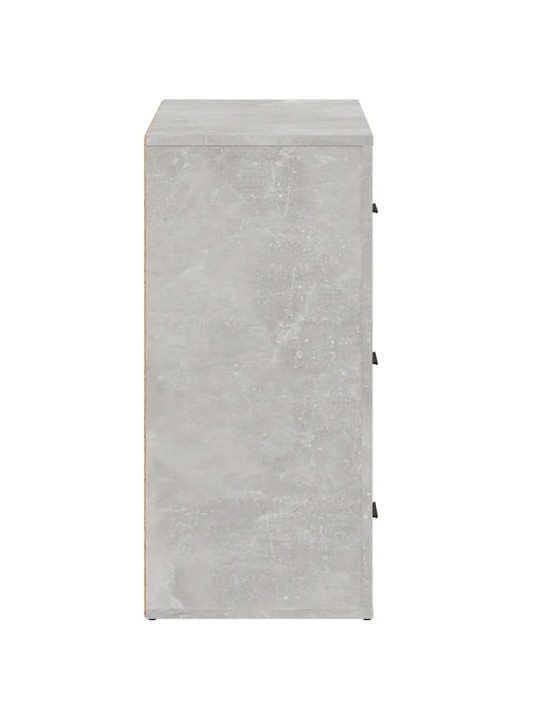 Příborník betonově šedý 80x33x70 cm kompozitní dřevo