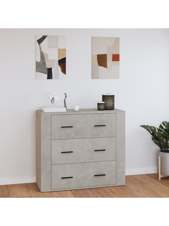 Příborník betonově šedý 80x33x70 cm kompozitní dřevo