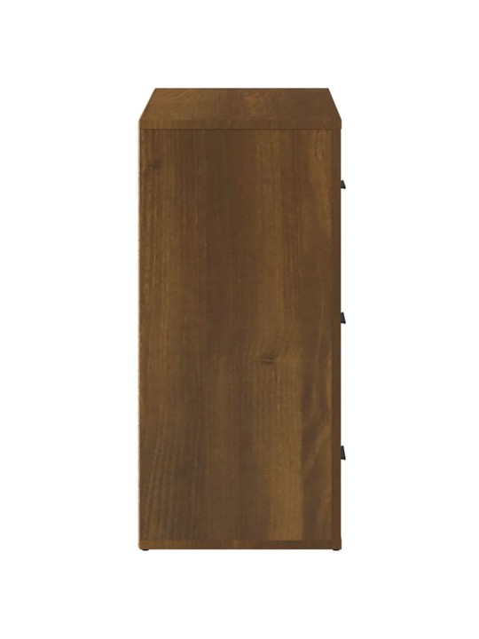 Příborník hnědý dub 80x33x70 cm kompozitní dřevo