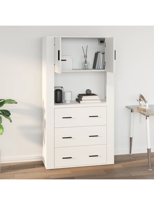 Nástěnná skříňka bílá 80x33x80 cm kompozitní dřevo