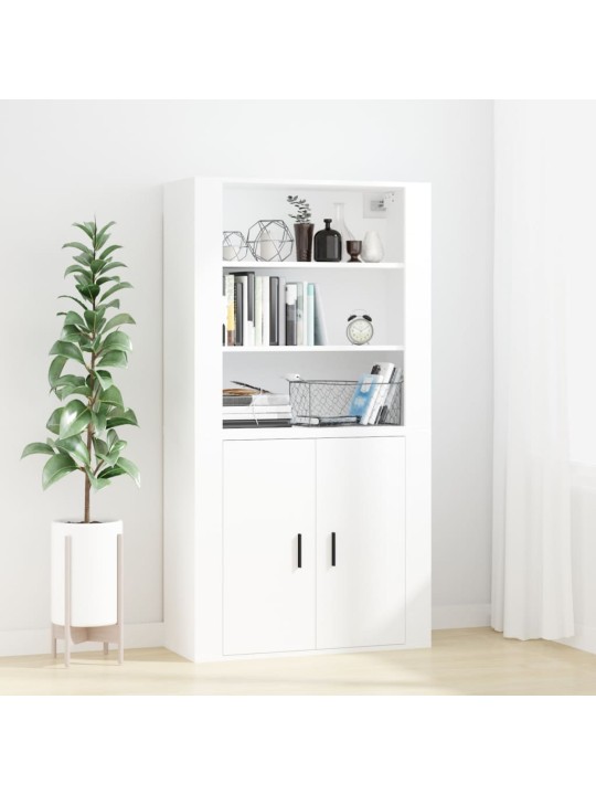 Nástěnná skříňka bílá 80x33x80 cm kompozitní dřevo