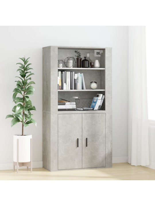 Nástěnná skříňka betonově šedá 80 x 33 x 80 cm kompozitní dřevo
