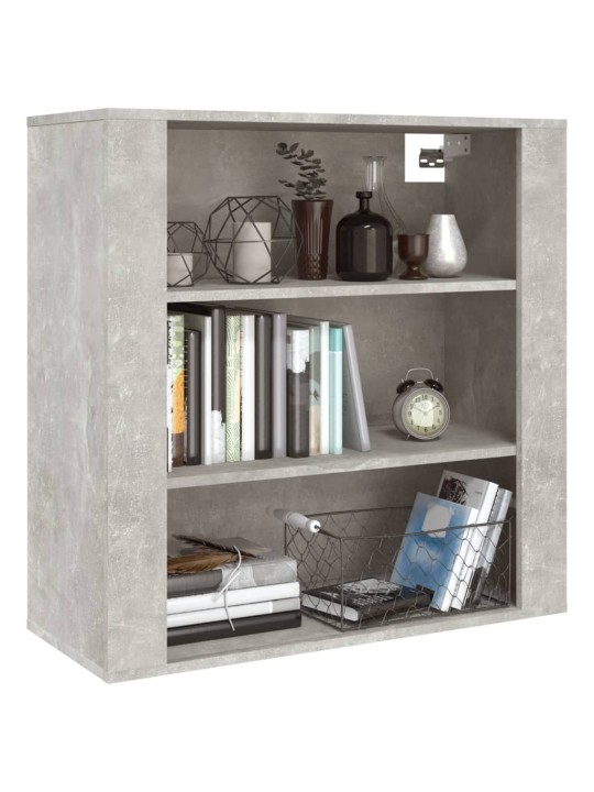 Nástěnná skříňka betonově šedá 80 x 33 x 80 cm kompozitní dřevo