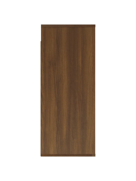 Nástěnná skříňka hnědý dub 80x33x80 cm kompozitní dřevo