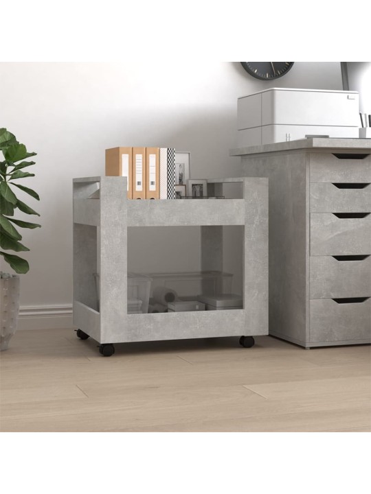 Kancelářský kontejner betonově šedý 60x45x60cm kompozitní dřevo
