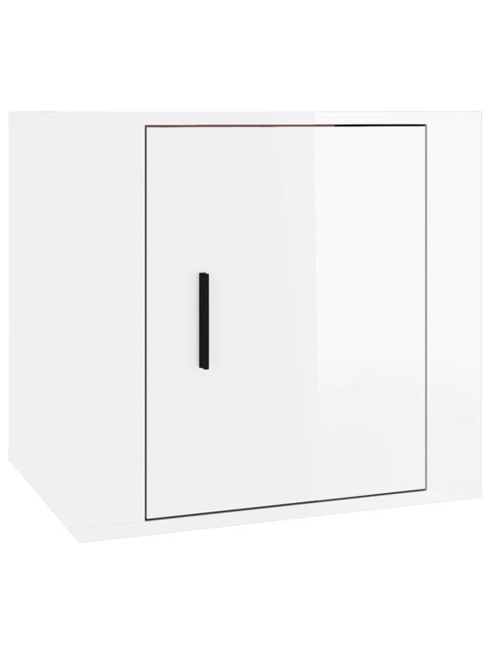 Noční stolky 2 ks bílé s vysokým leskem 50 x 39 x 47 cm