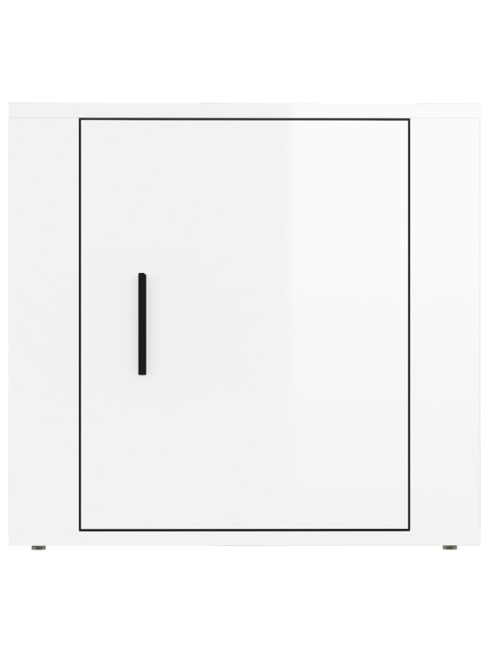 Noční stolky 2 ks bílé s vysokým leskem 50 x 39 x 47 cm